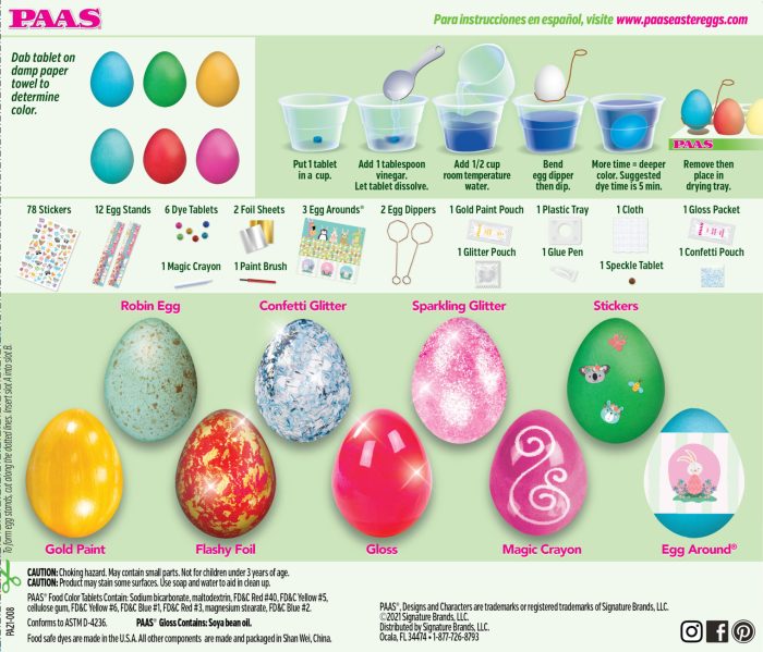 Paas classic egg decorating kit instructions