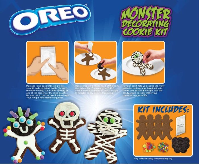 Oreo monster decorating cookie kit