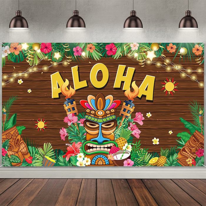 Party city full luau tiki party decorating kit