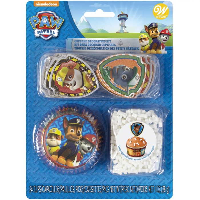 Paw patrol cupcake decorating kit