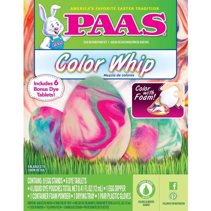 Paas color whip egg decorating kit