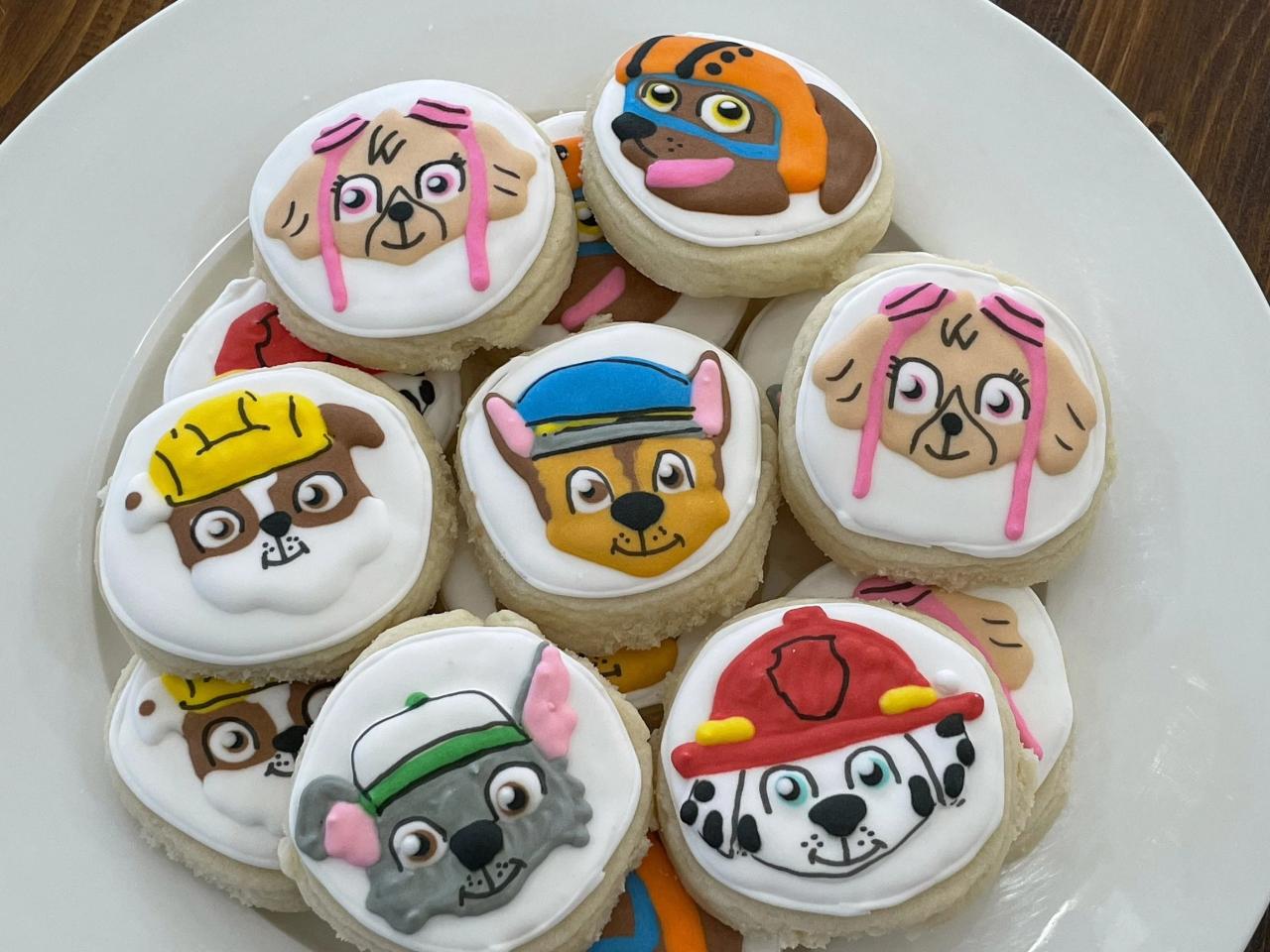 Paw patrol cookies cookie birthday sugar ideas party 4th