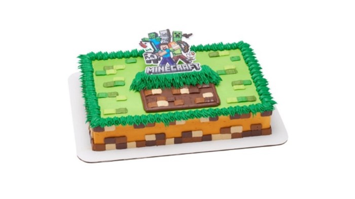 Minecraft cake decorating kit