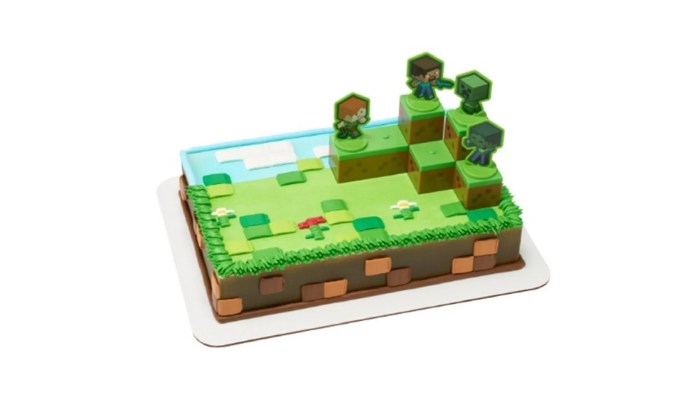 Minecraft cake decorating kit